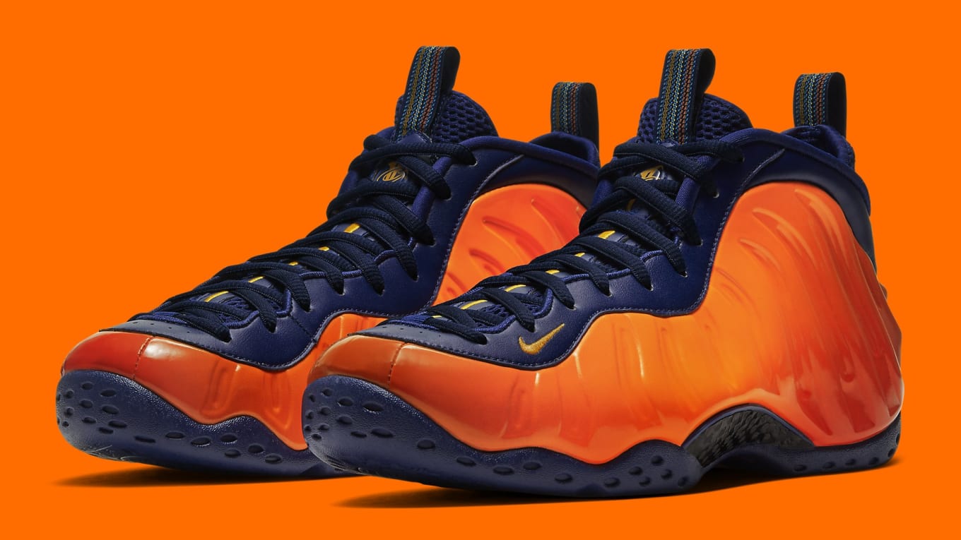 blue gold orange foamposite