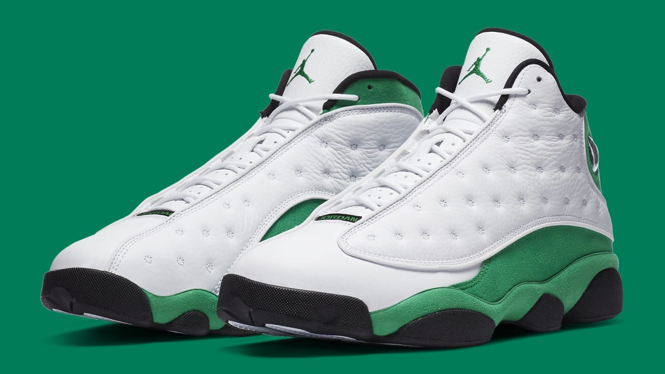 jordan 13 black and green
