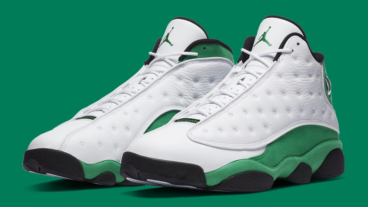 green and white 13s outfit