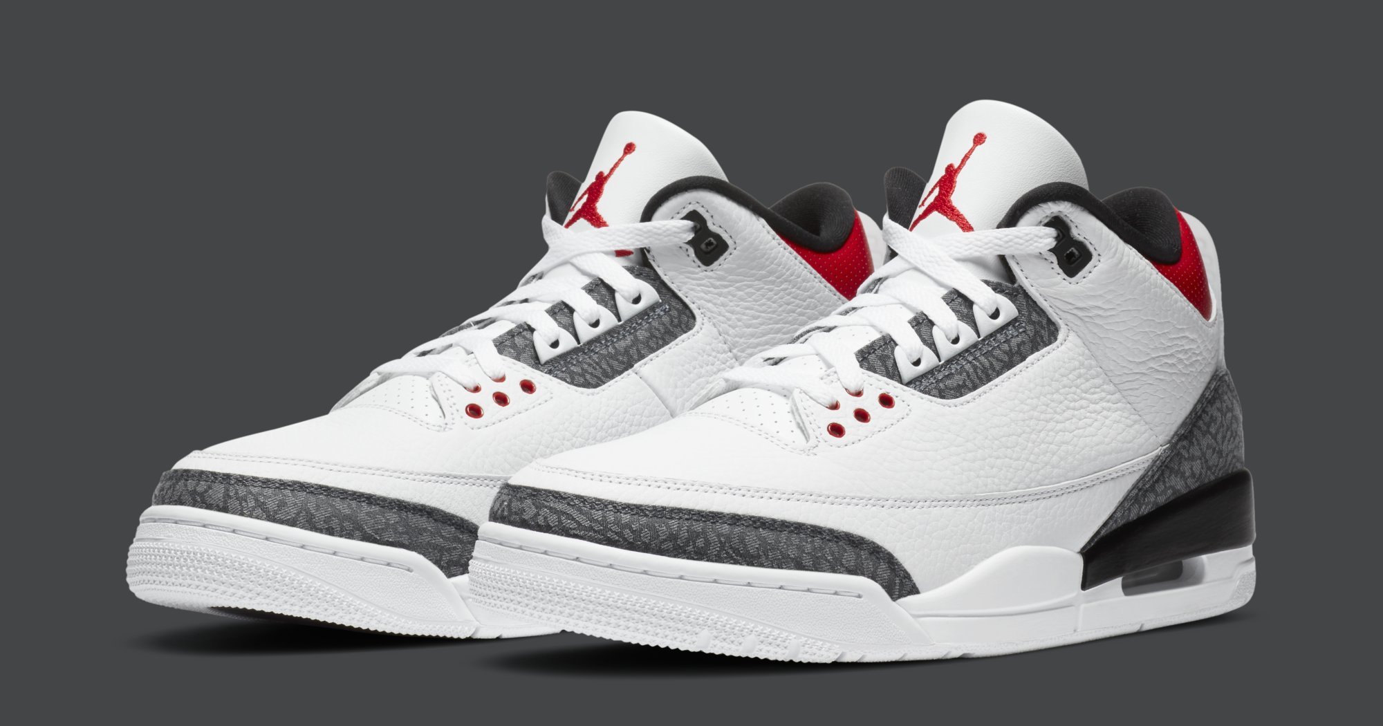 red and white jordan 3s