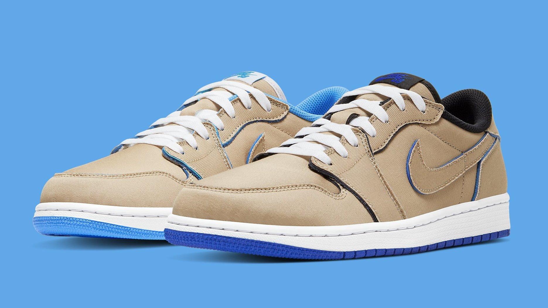 jordan 1 low desert ore royal blue