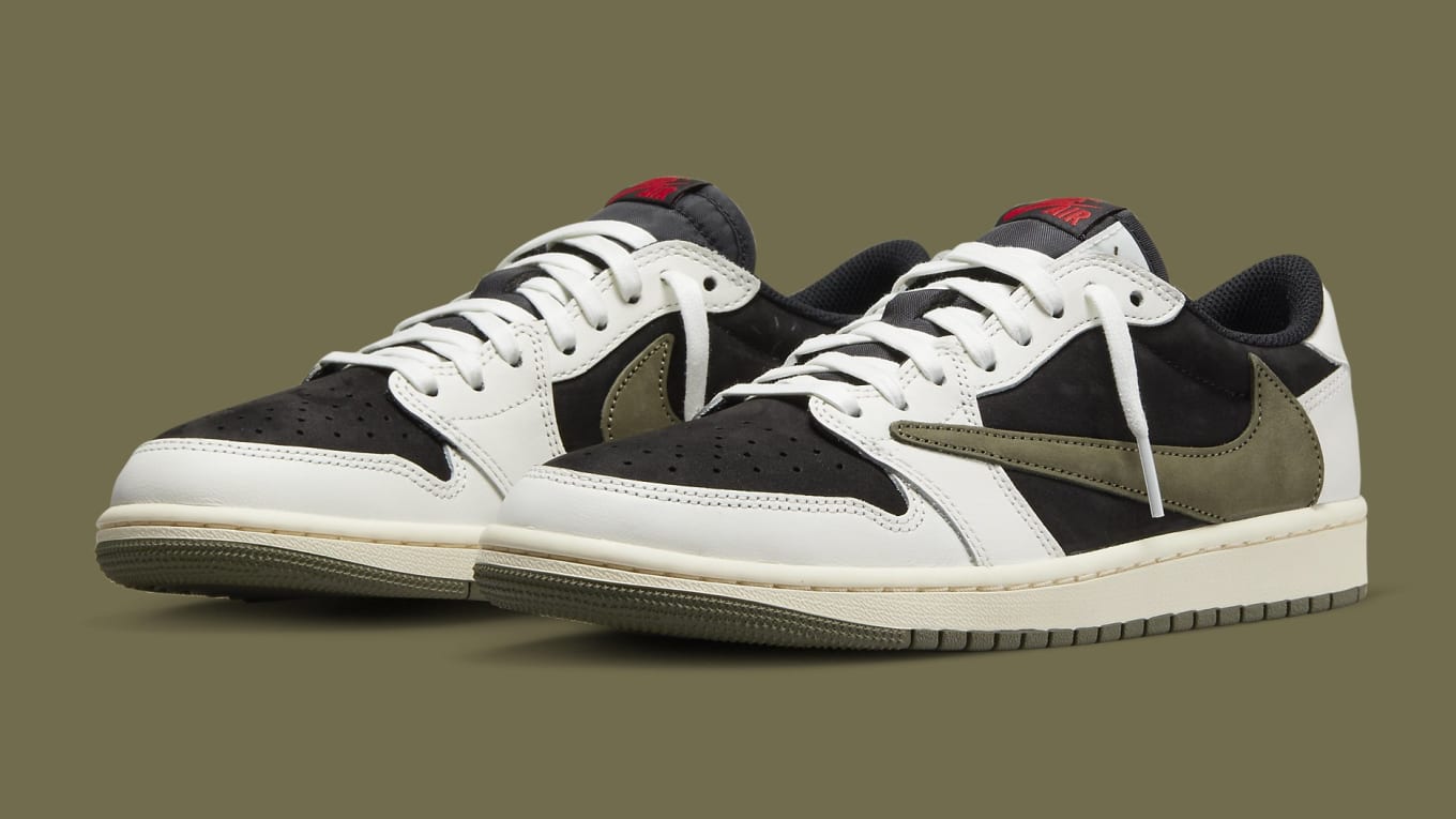 Travis Scott x Air Jordan 1 Low Women's 'Olive' Release Date