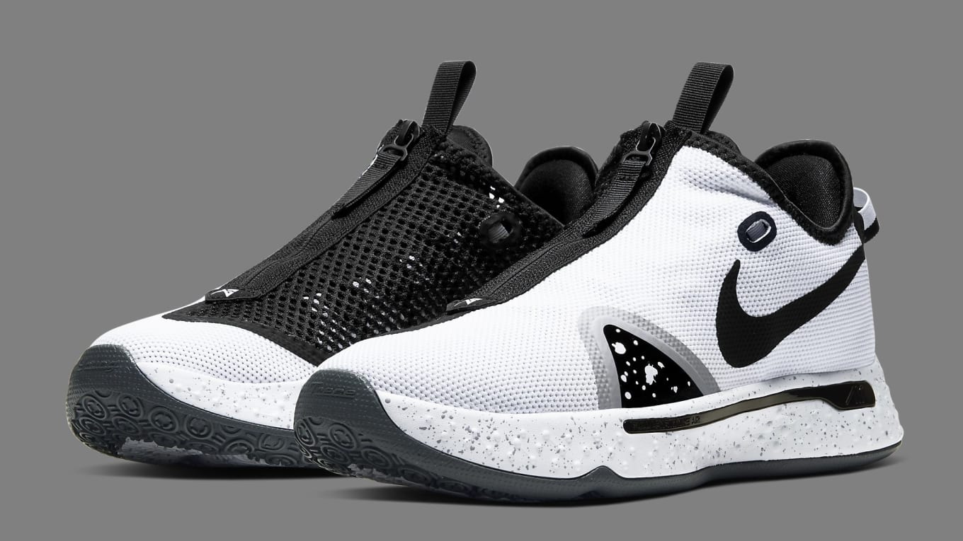 nike pg 4 black white