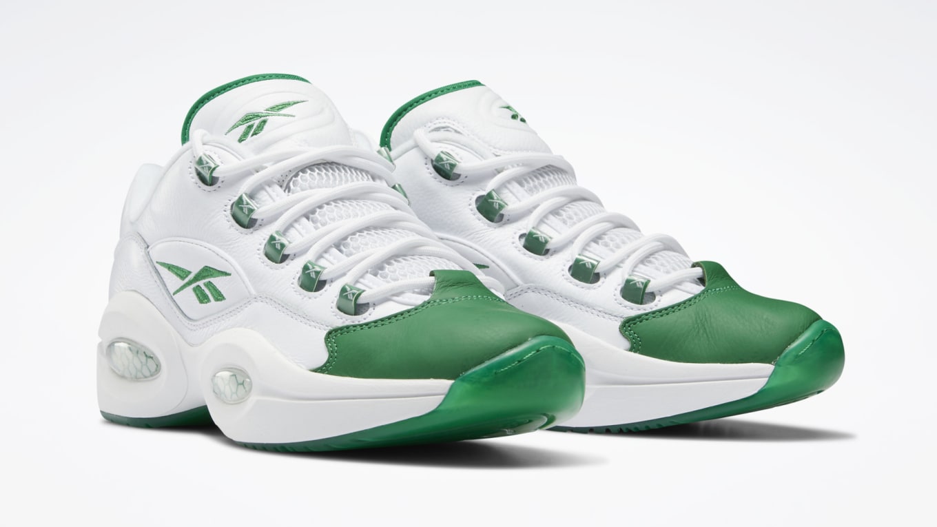 Reebok Question Low 'Green Toe' Release