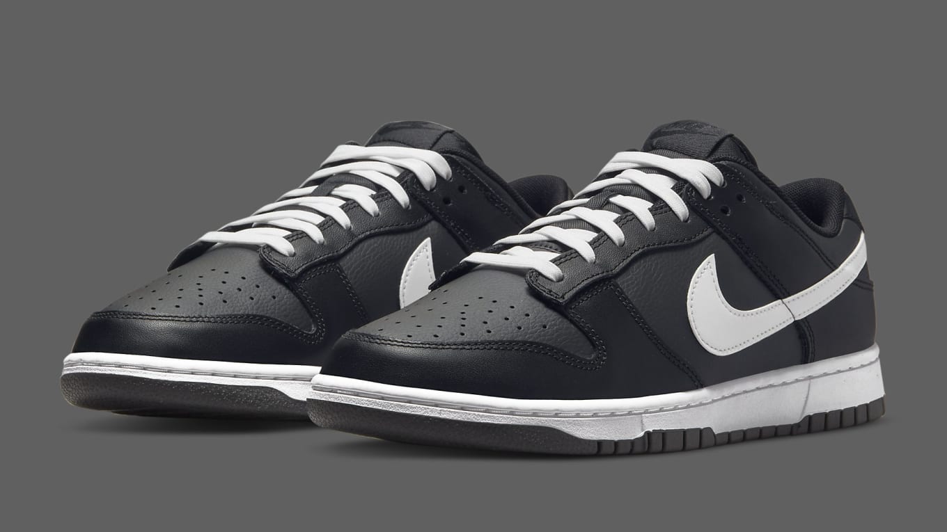 jordan dunks black and white