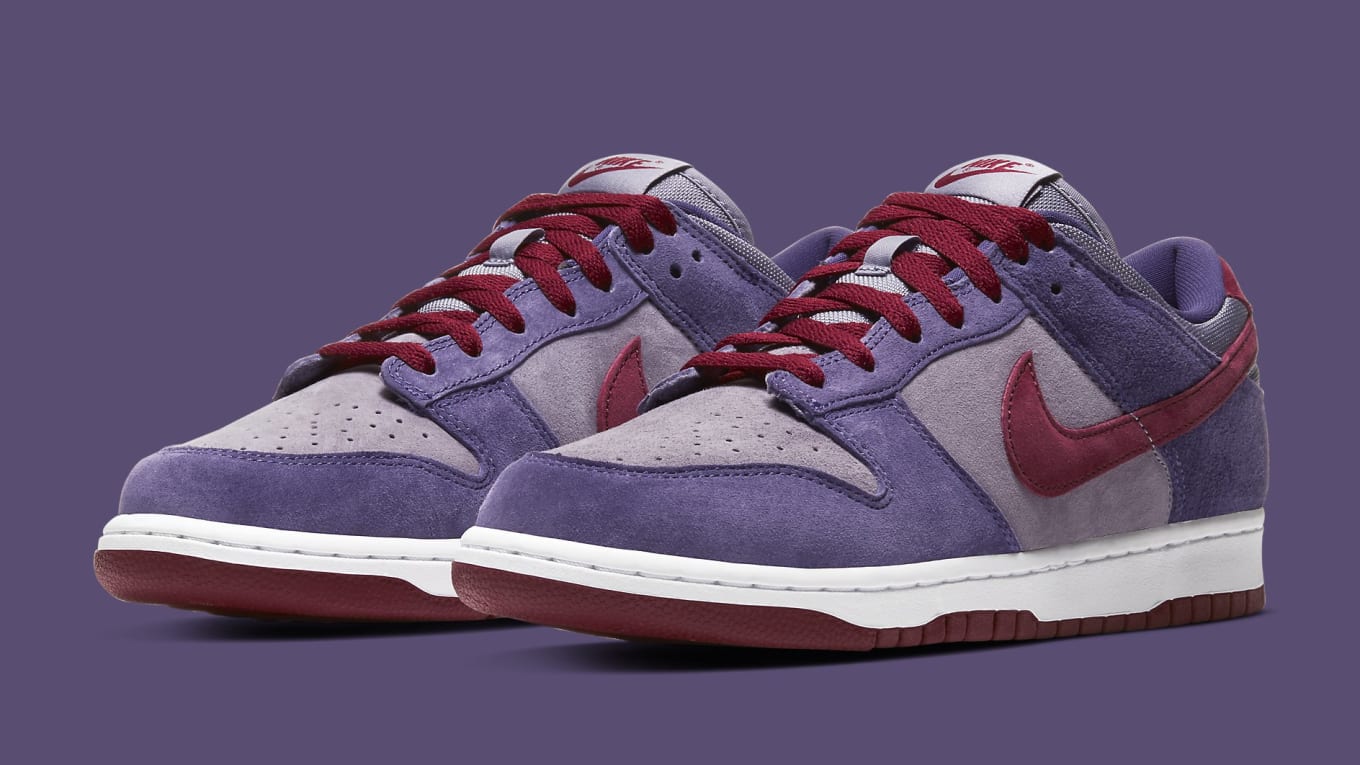 plum sneakers