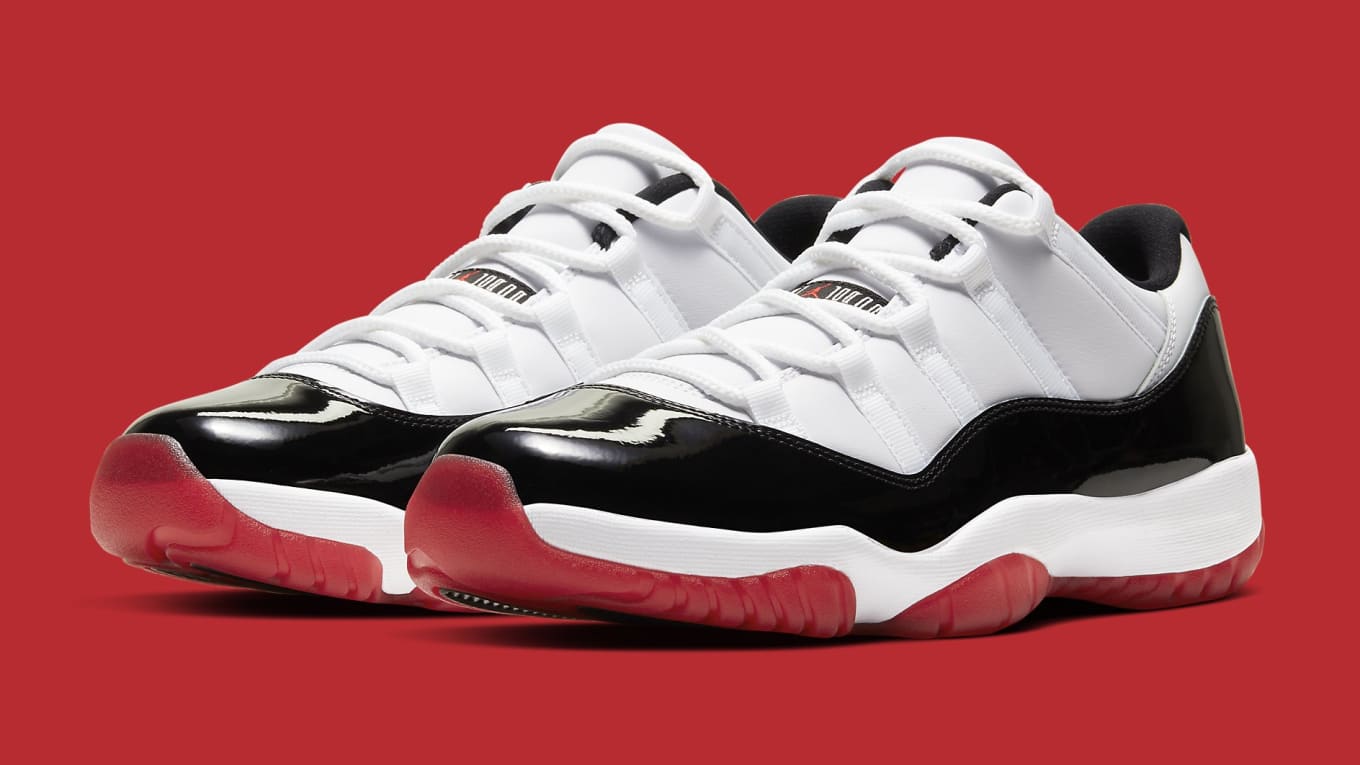 Jordan 11 red bottom top