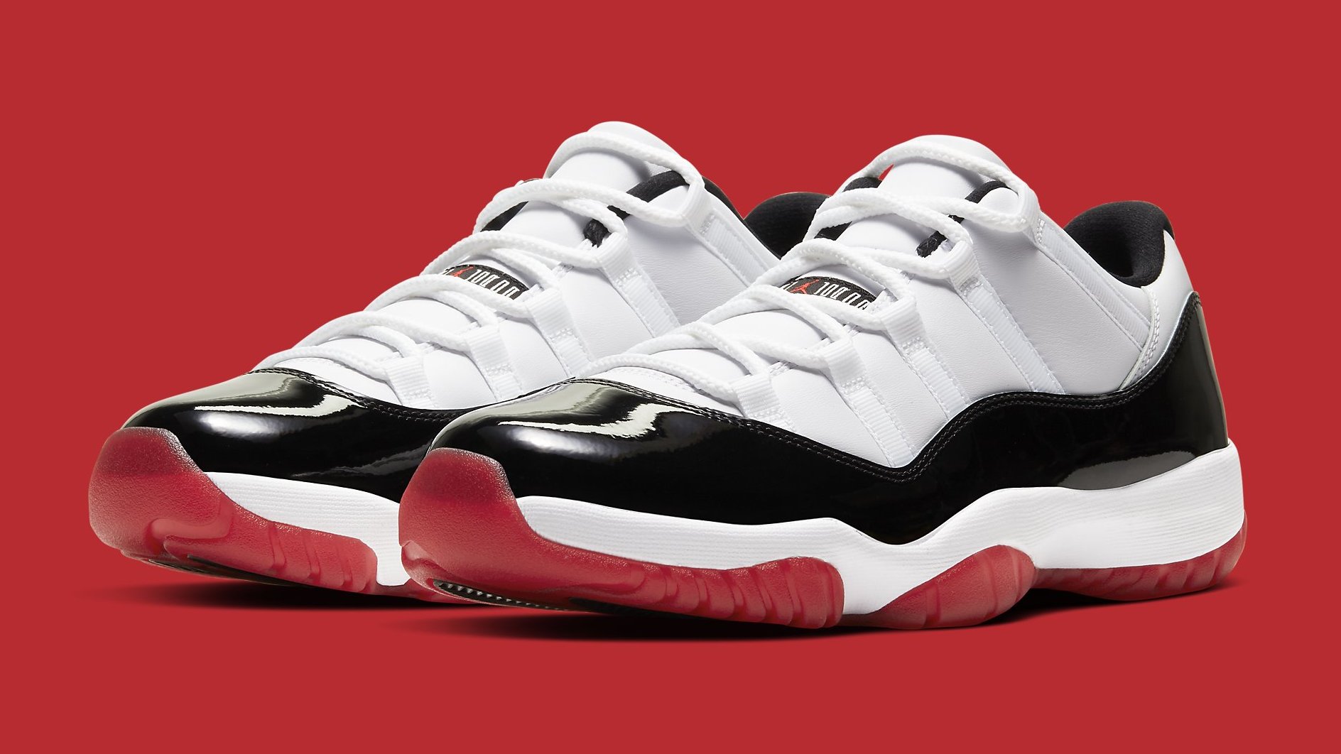 Air 11 Low White/University Red-Black-True Red AV2187-160 | Sole Collector