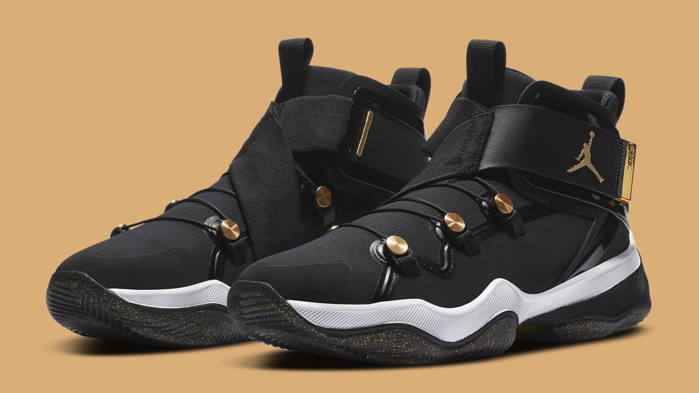 black and gold jordans for women