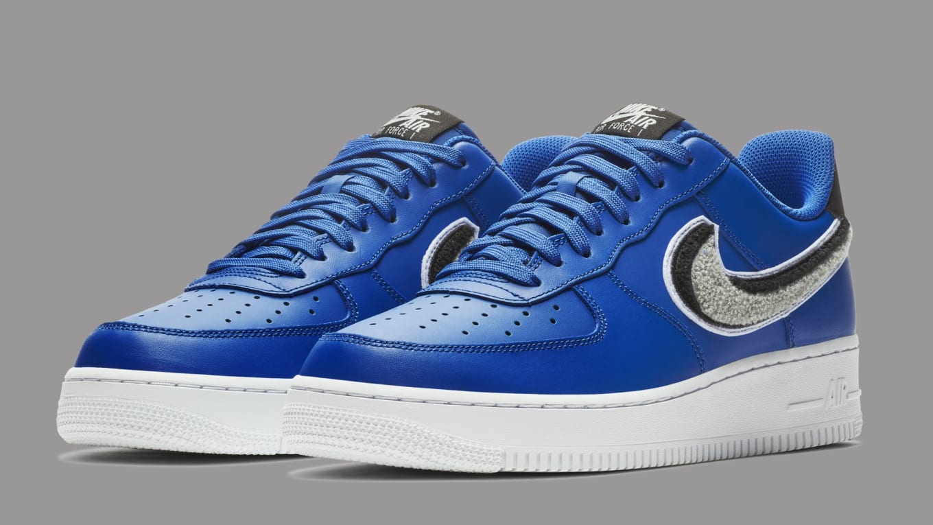 nike air force 1 with blue swoosh