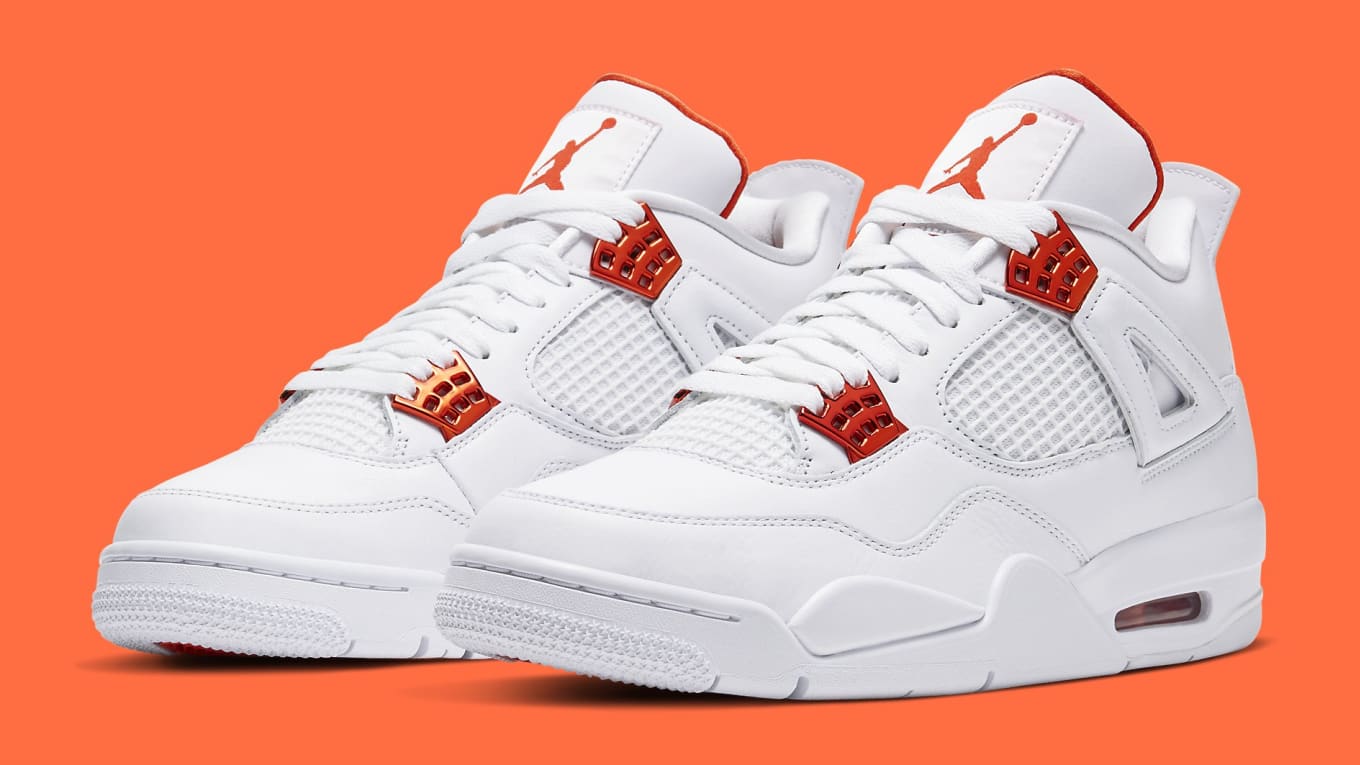 Air Jordan 4 Orange Metallic Release 