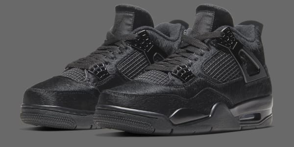 all black jordan 4's