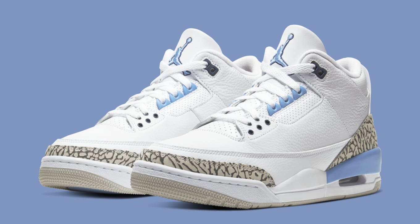 jordan 3s white and blue