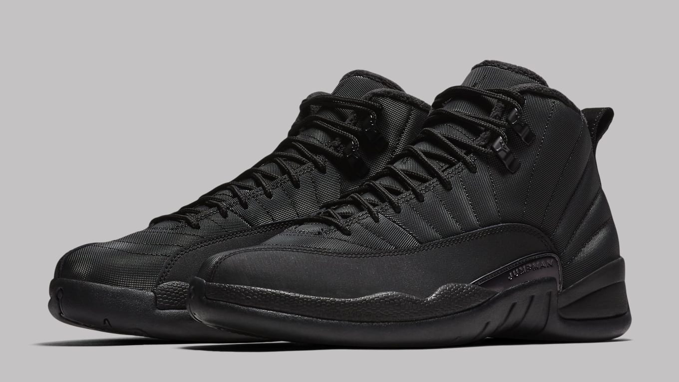 air jordan 12 winterized black grade school