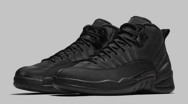 jordan 12 all black grade school