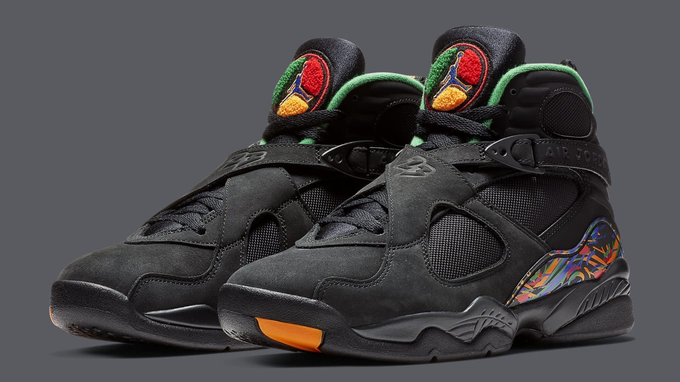 jordan 8 tinker air raid on feet