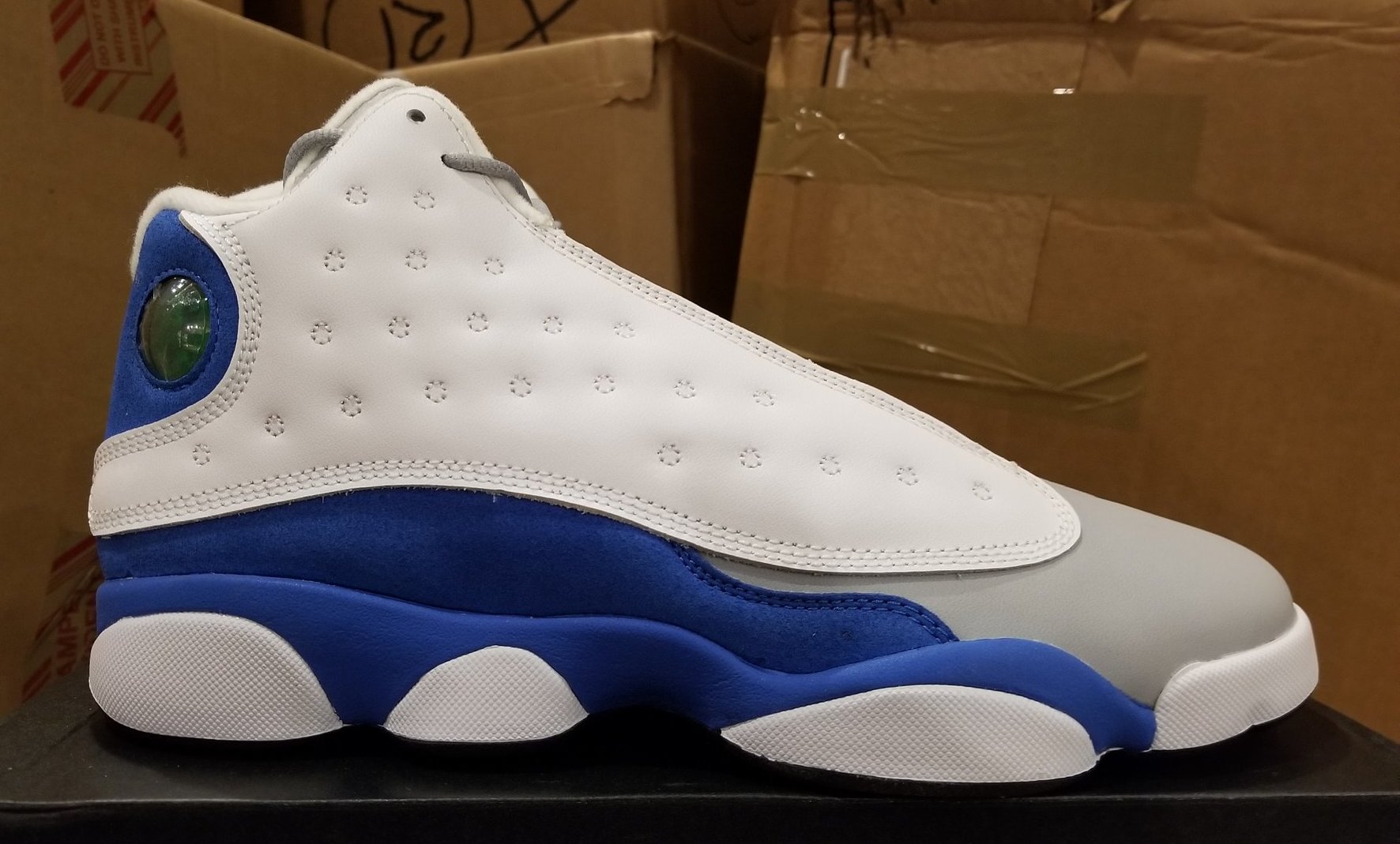 13s white and blue