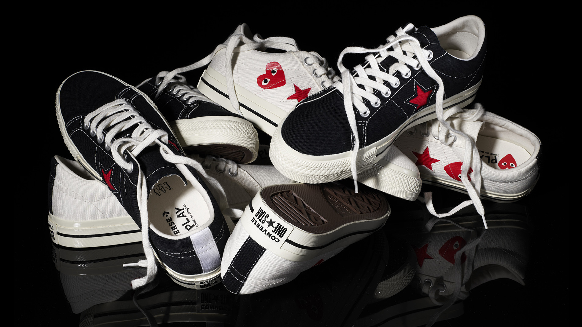 Comme des Garçons PLAY x Converse One Star Collection Release Date 