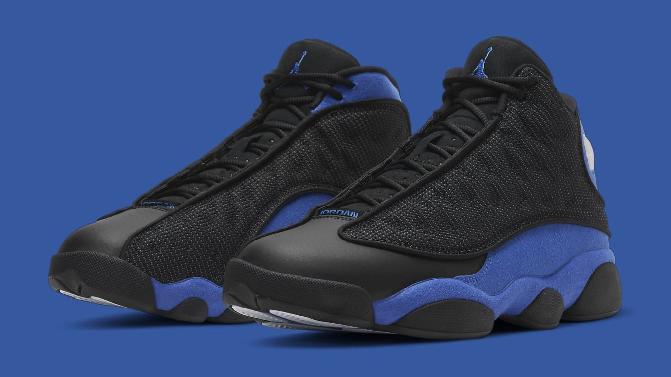Jordan 13 black blue sale