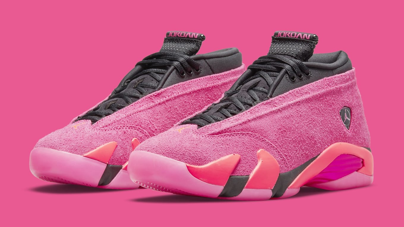 pink air jordan for women