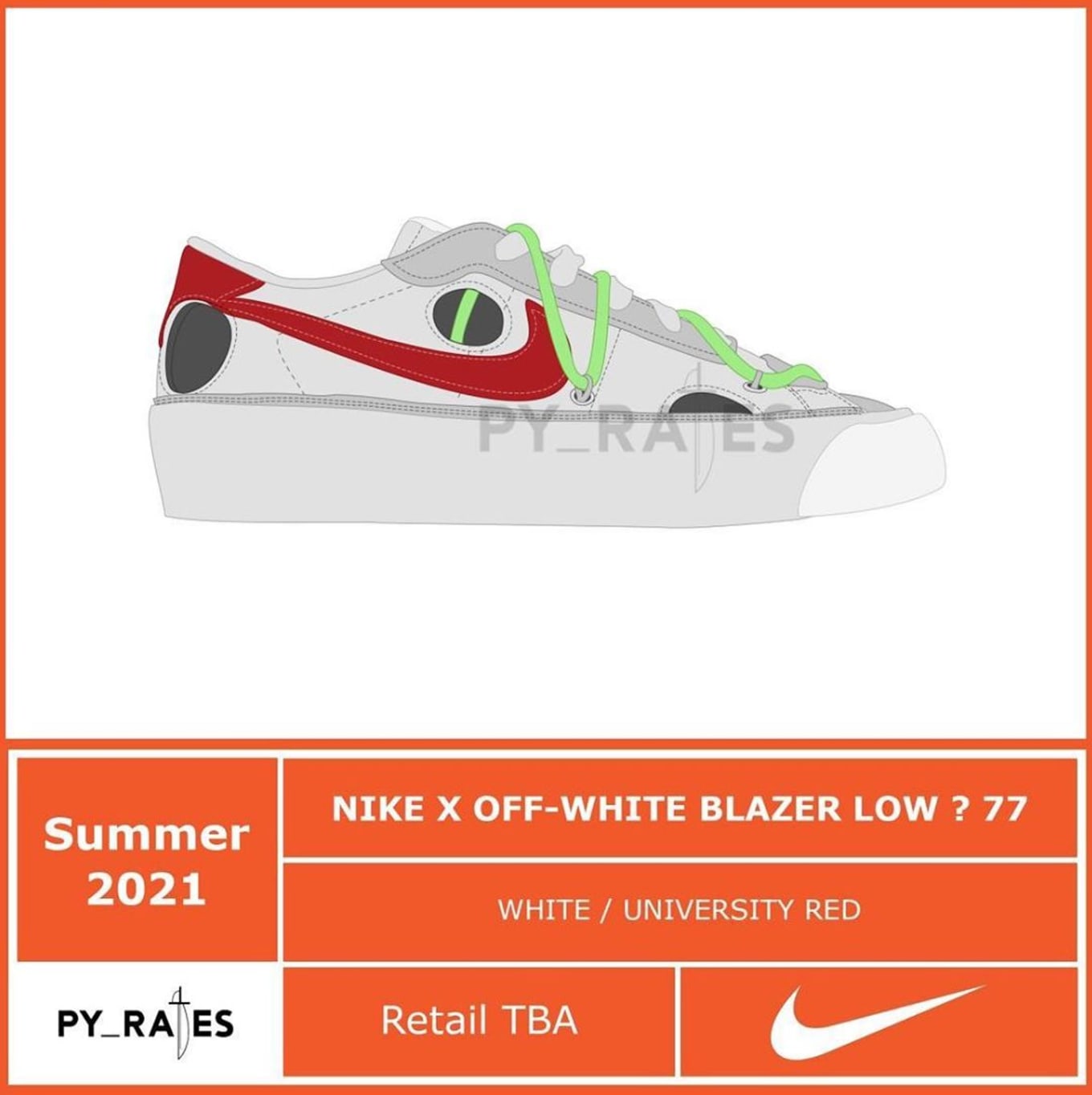 off white for nike blazer