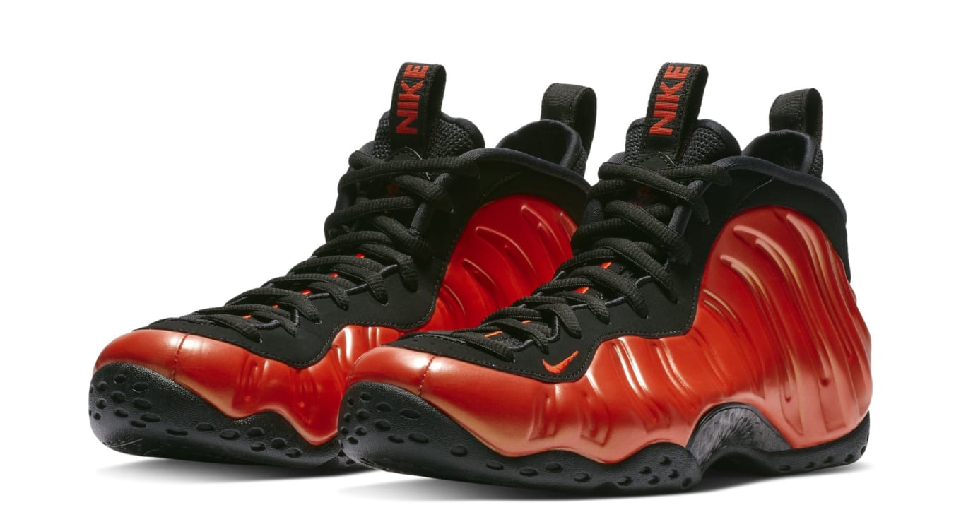 all red nike foams