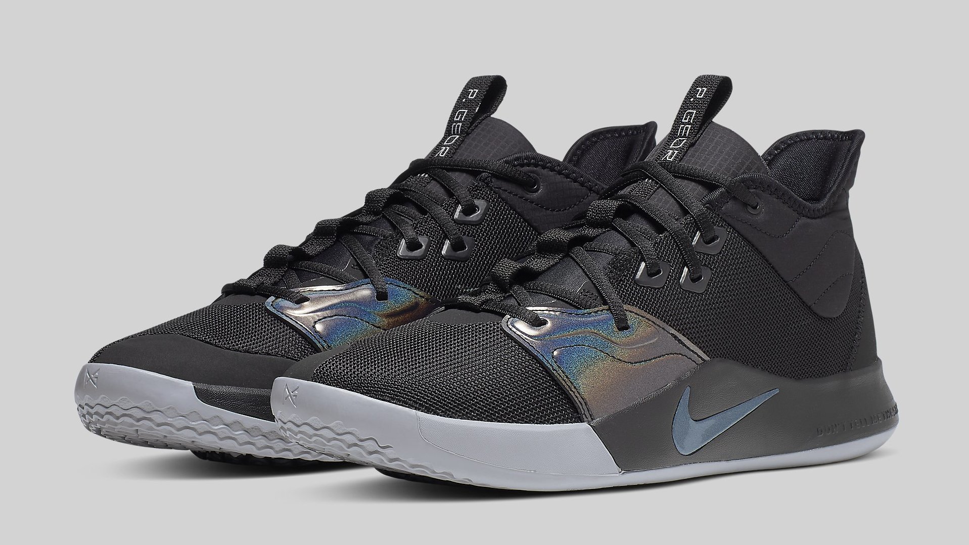 nike pg 3 black iridescent