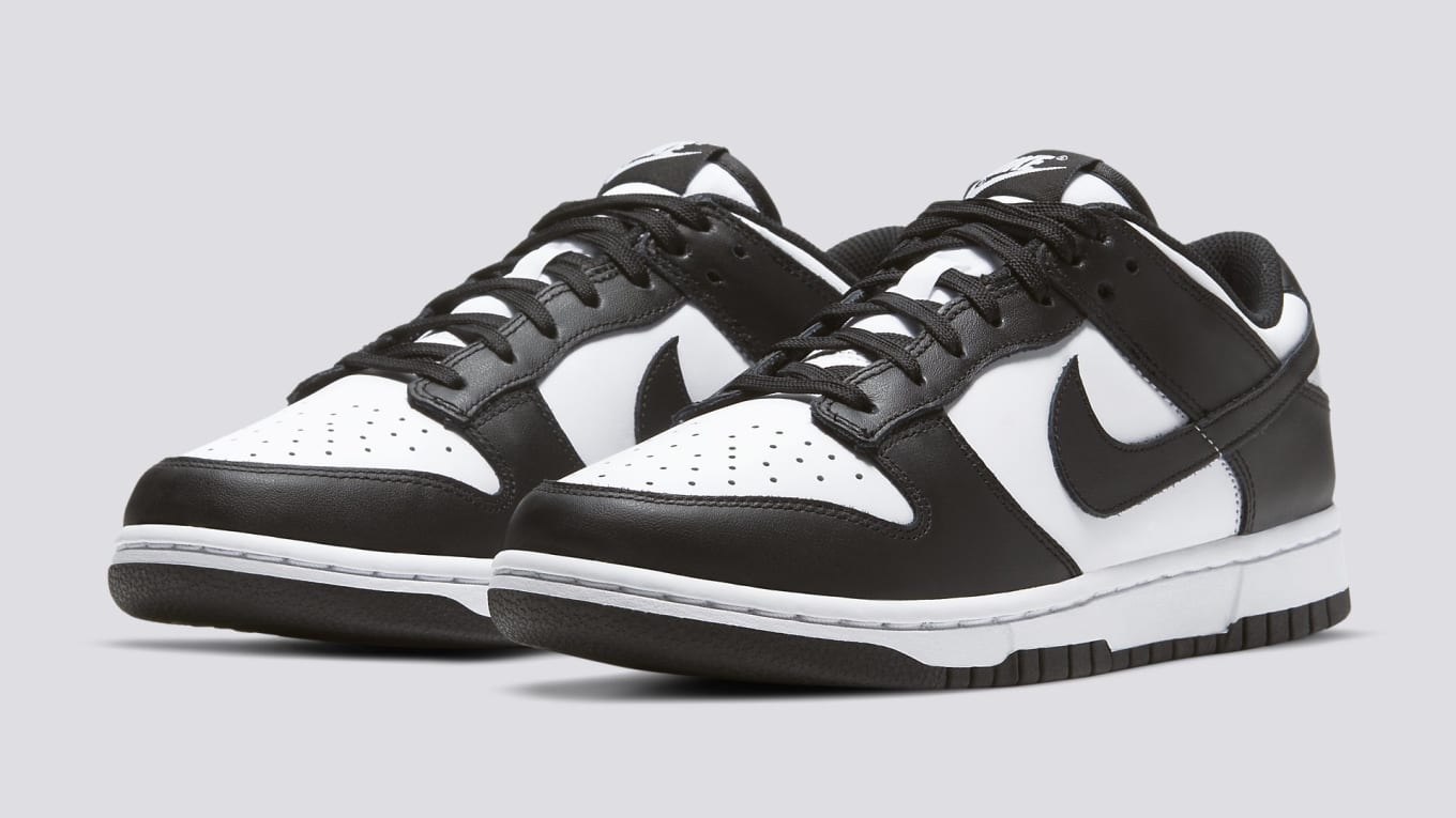 nike dunk low black white