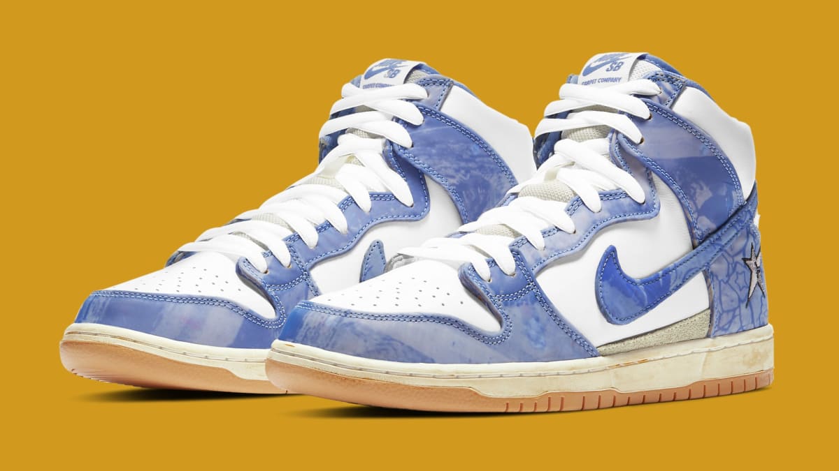 carpet company x nike sb dunk high release date