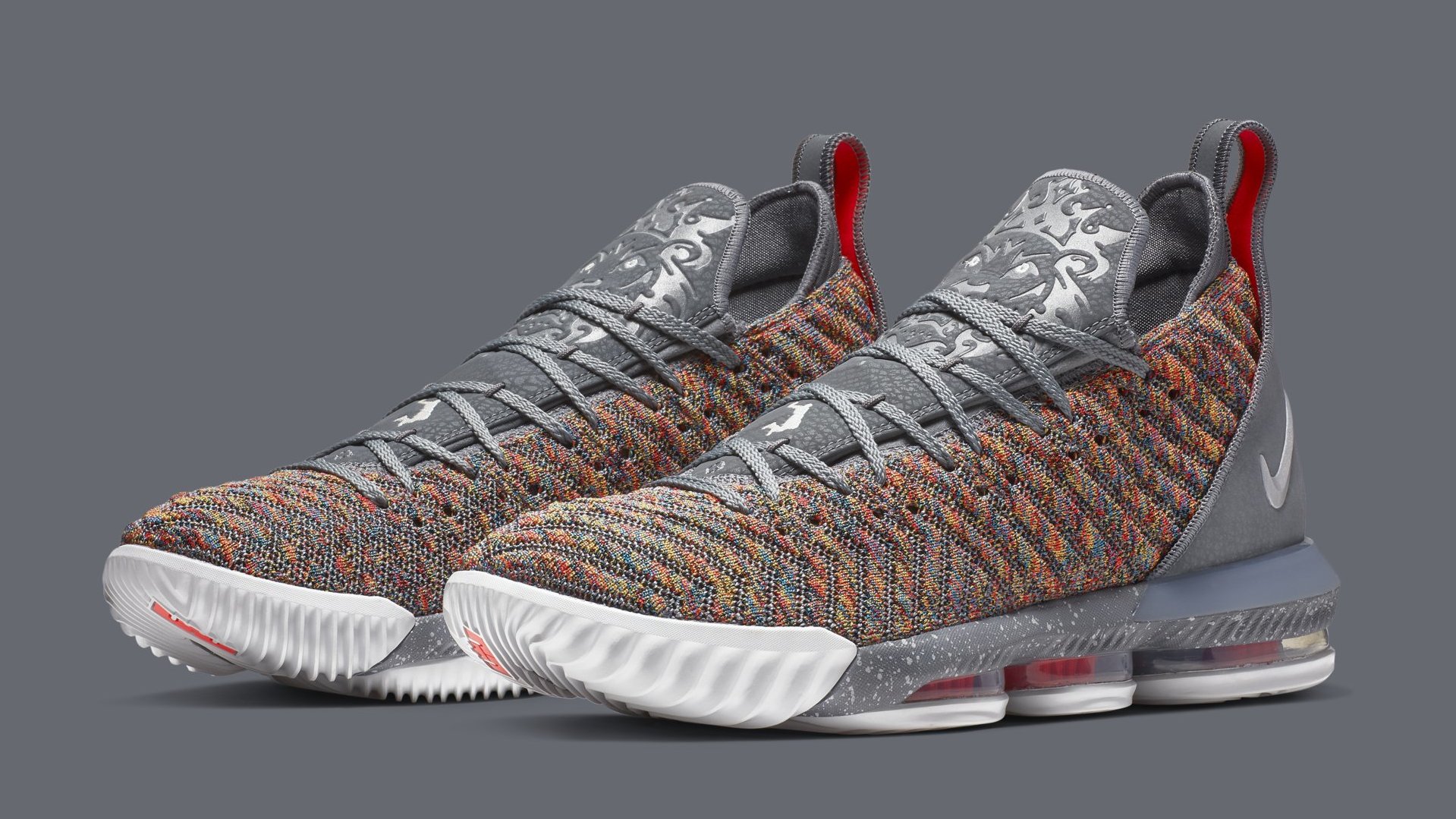 lebron 16s multicolor