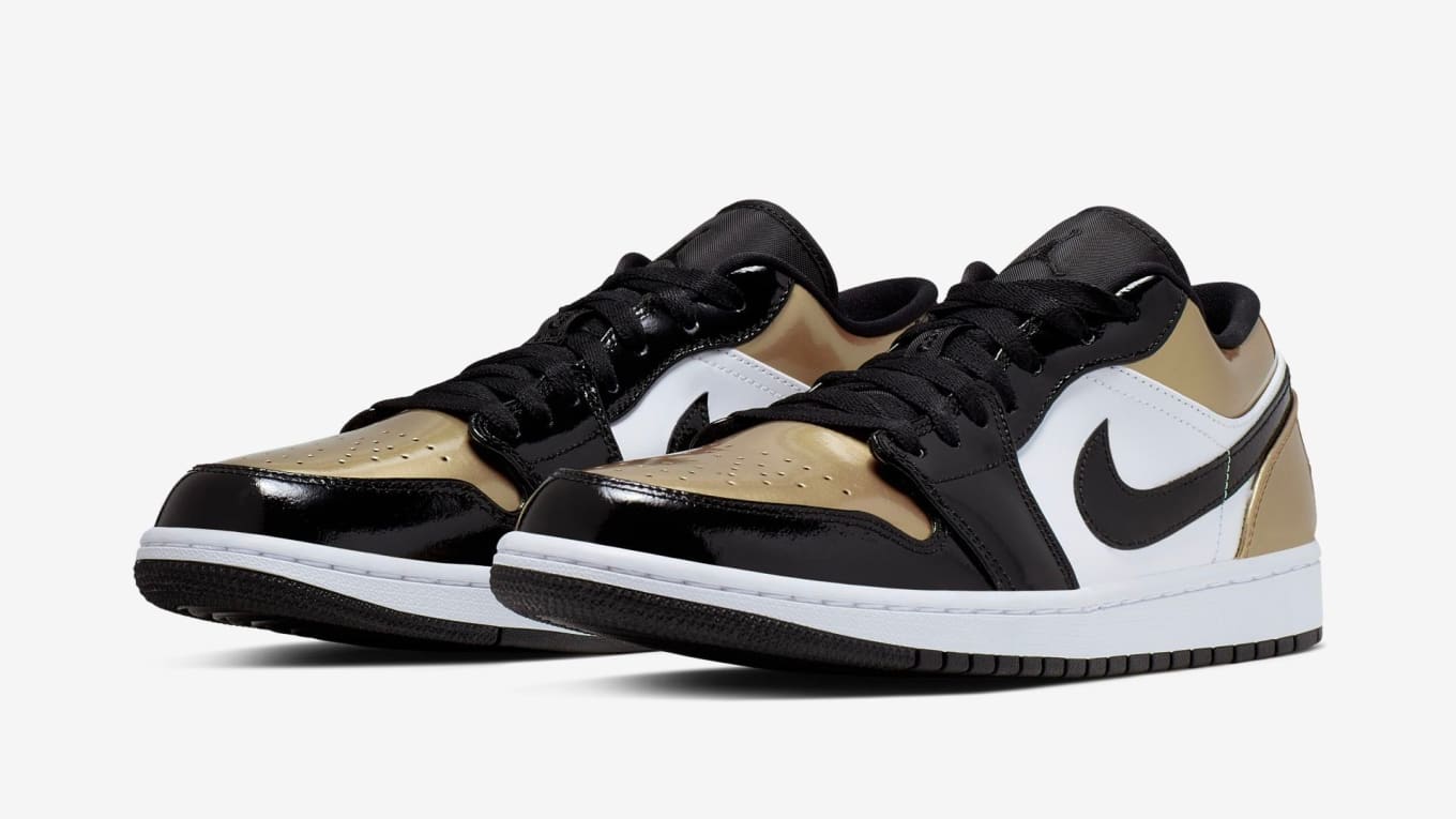 nike air jordan 1 low black gold