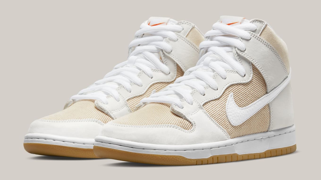 Nike Sb Dunk High Unbleached Release Date Da9626 100 Sole Collector