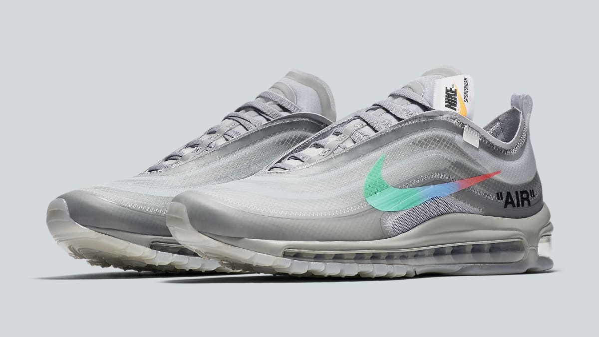 Off-White x Nike Air 97 Off-White Wolf Grey White Menta Release Date AJ4585-101 | Sole Collector