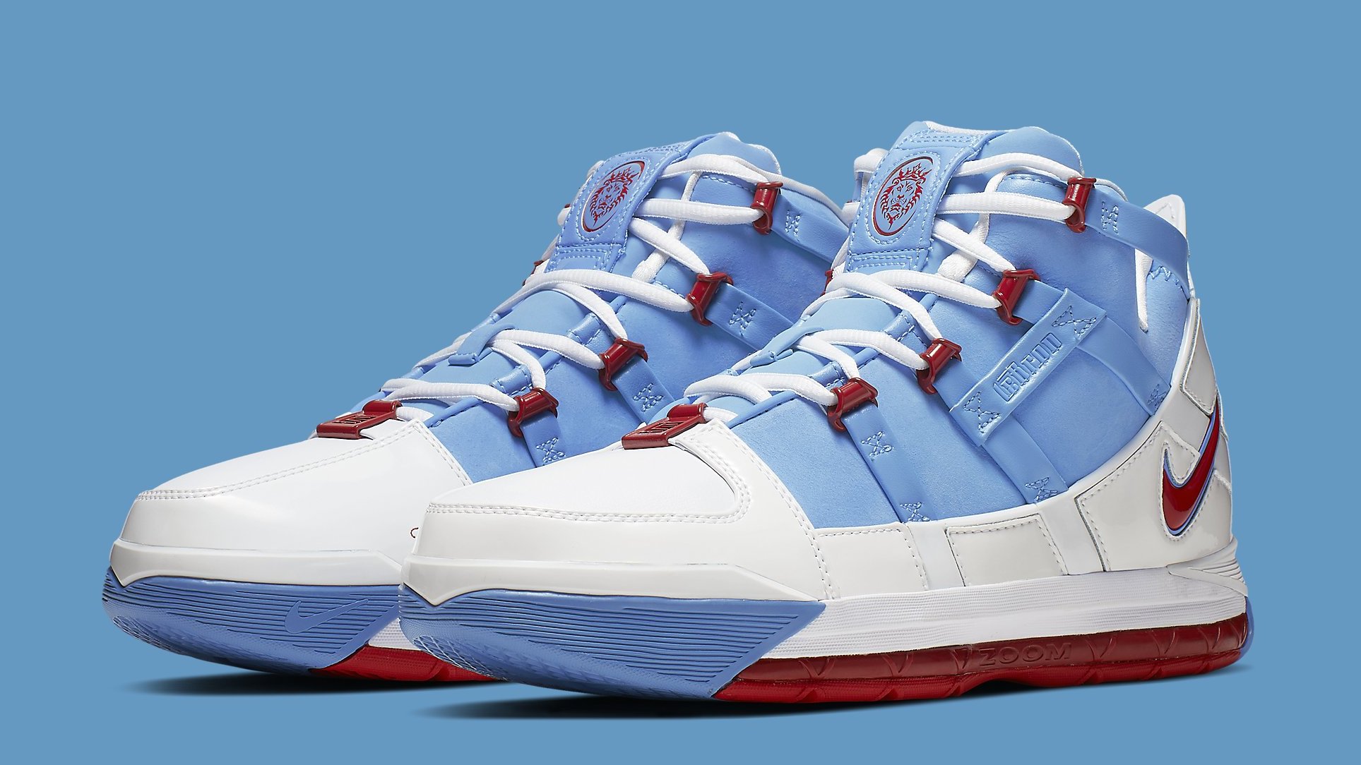 lebron red white and blue shoes