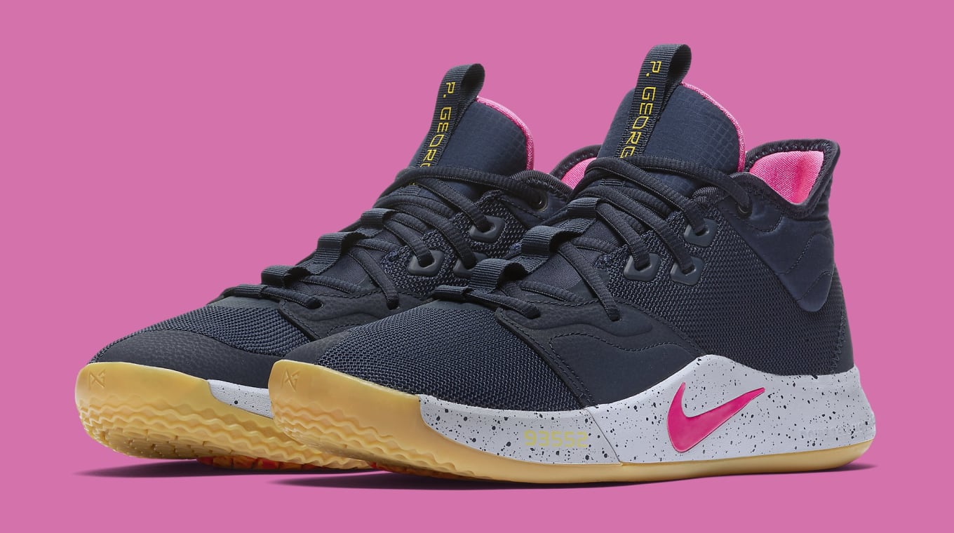 Nike PG 3 Obsidian/Pink Blast-Wolf Grey 