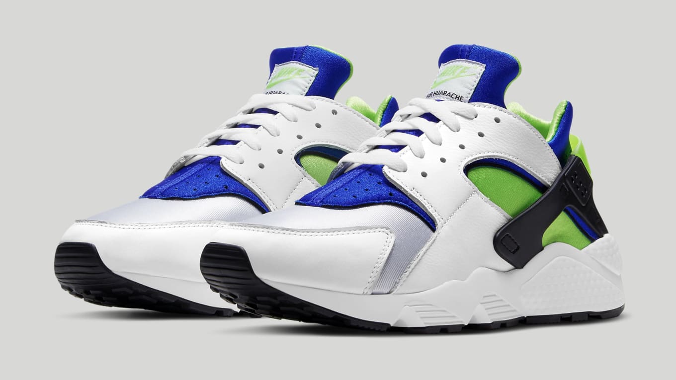 Blue and green huaraches