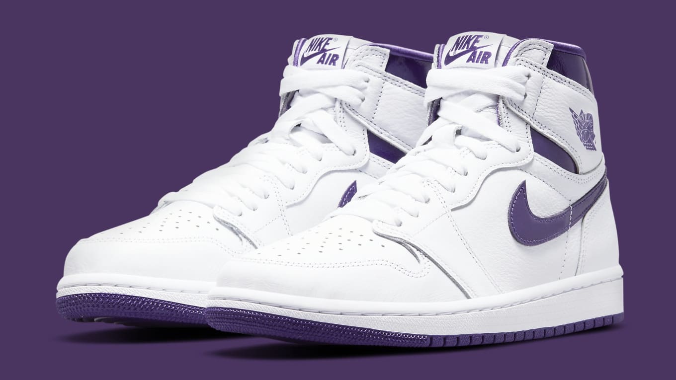 purple jordans womens