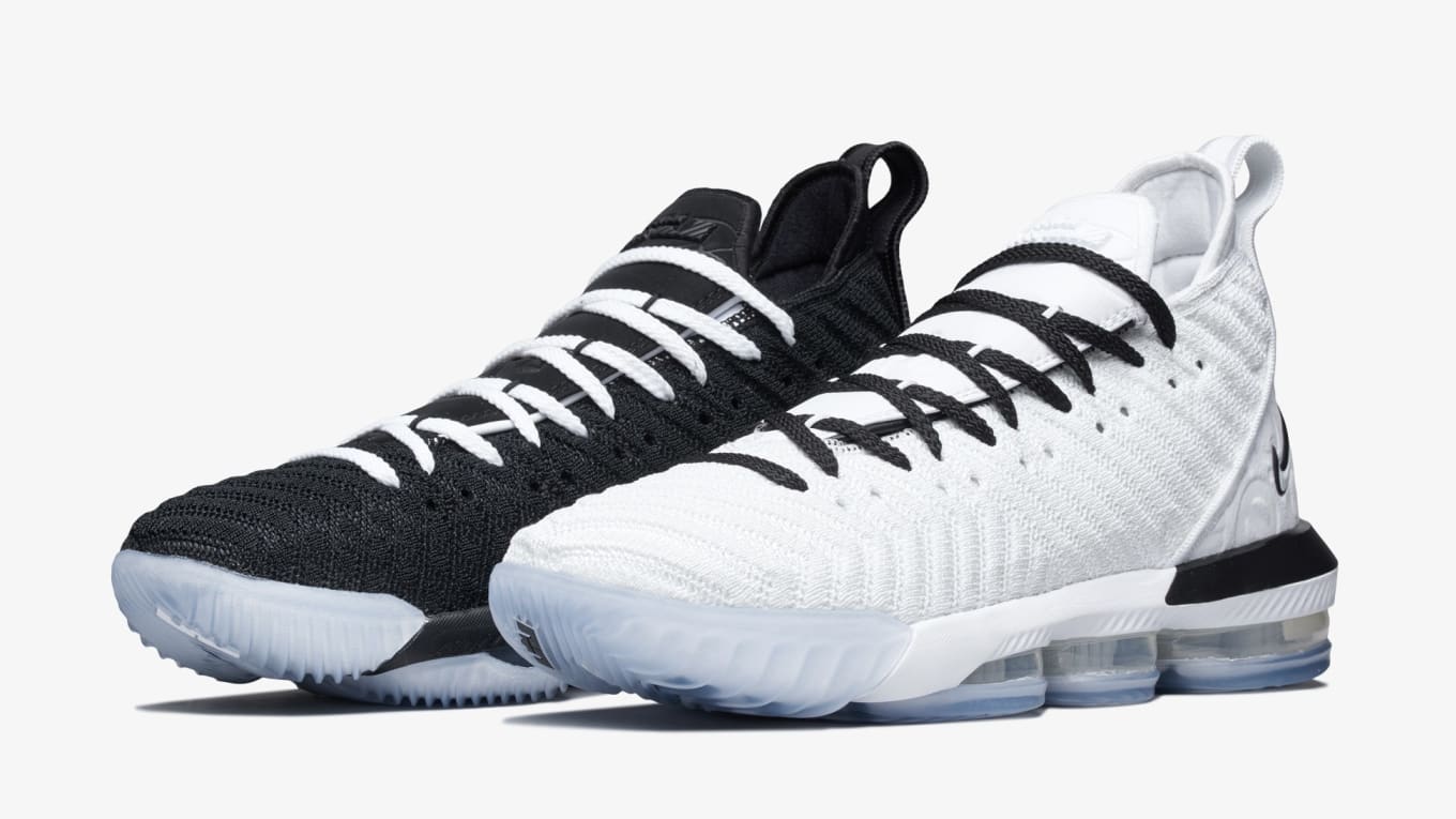 lebron 16 white and black cheap online