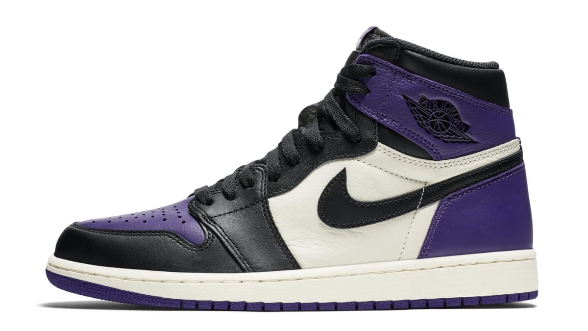 purple black and blue jordans