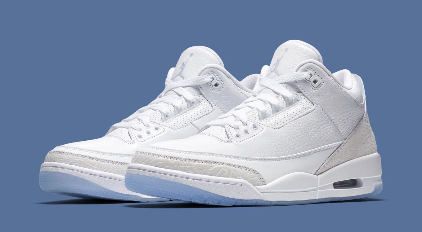 all white retro 3