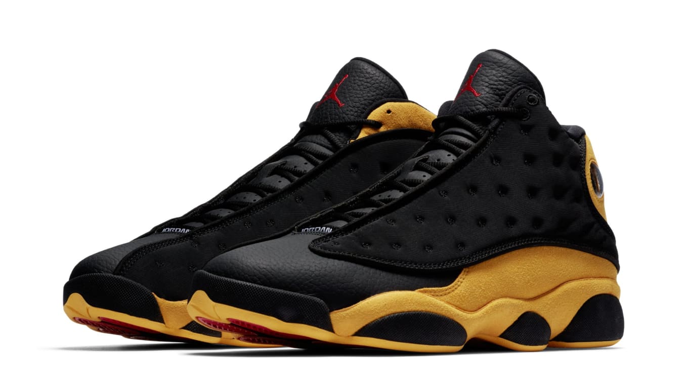 black and yellow jordans finish line