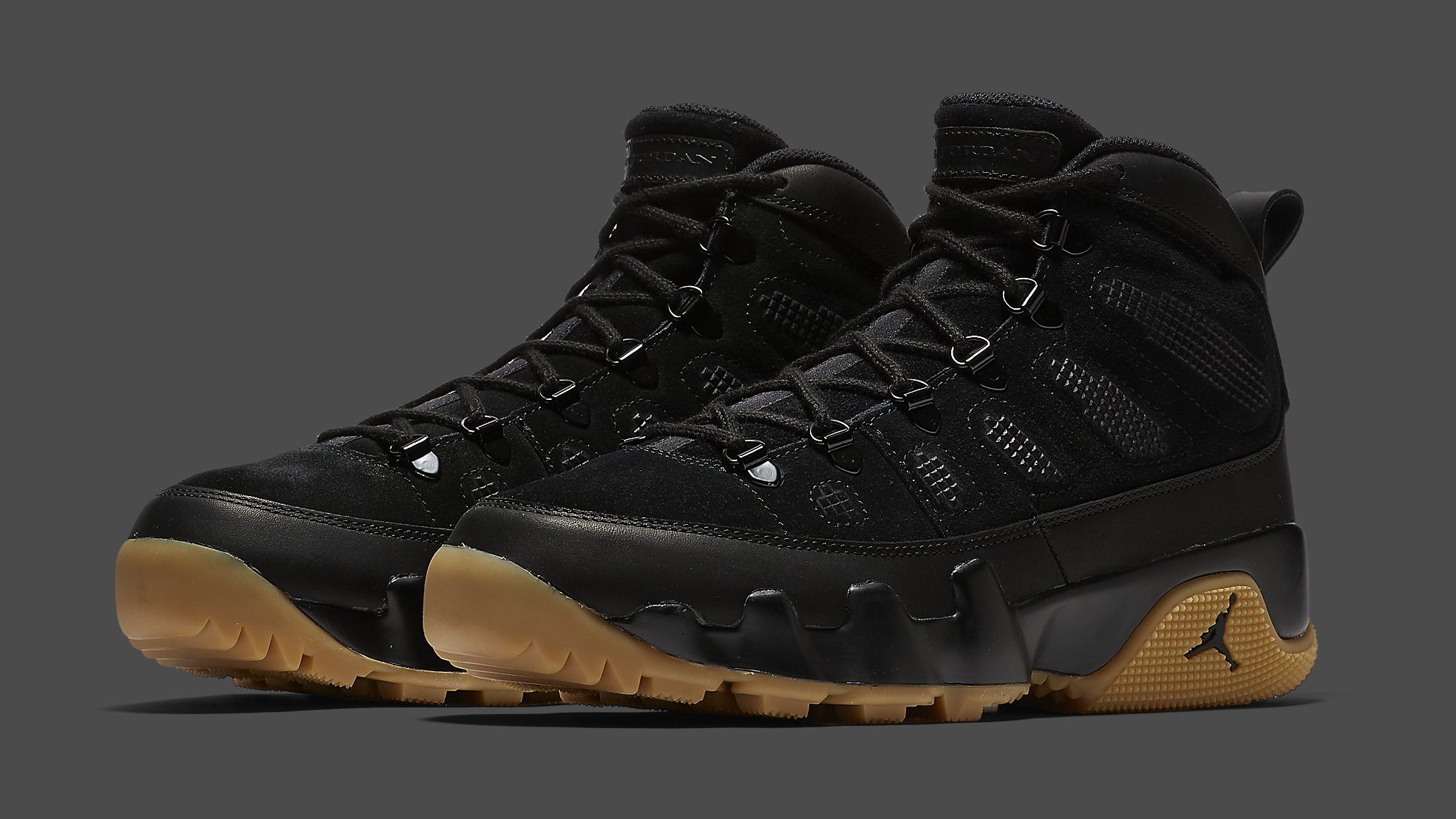 Multitud Disfraz tortura Air Jordan 9 Boot Black Gum | Sole Collector