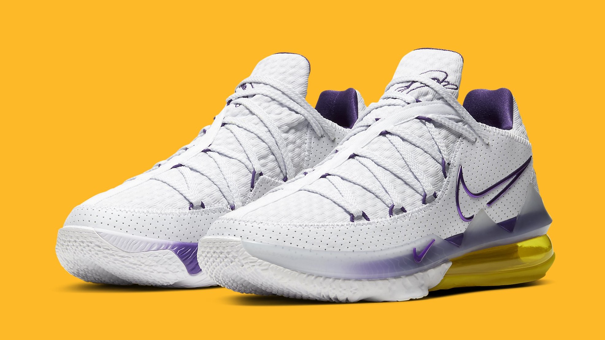 Nike LeBron 17 Low Lakers Home Release 
