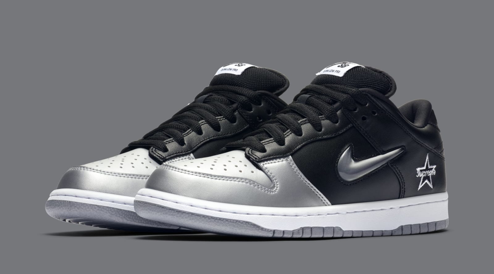 Supreme x Nike SB Dunk Low &quot;Metallic Silver&quot; Coming Soon: Official s