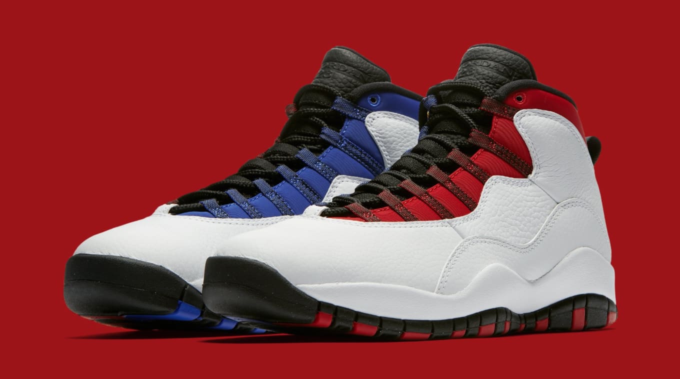 red and blue jordan 10s