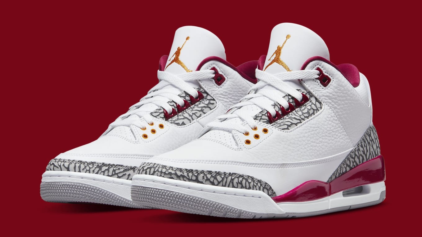 Air Jordan 3 Retro Cardinal Red Ct8532 126 Release Date Sole Collector