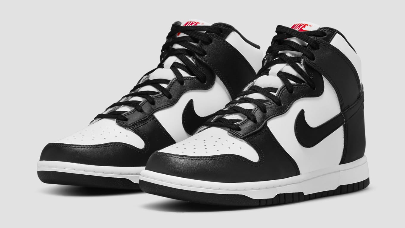 black and white nike high tops