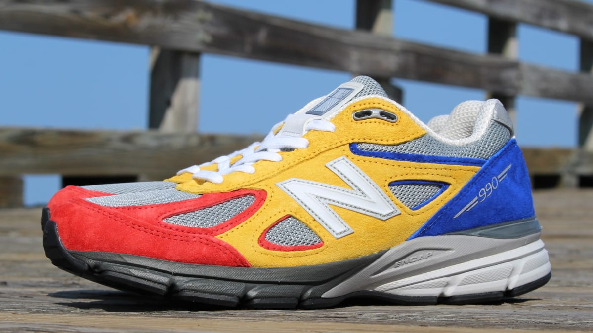 new balance 990 yellow grade school