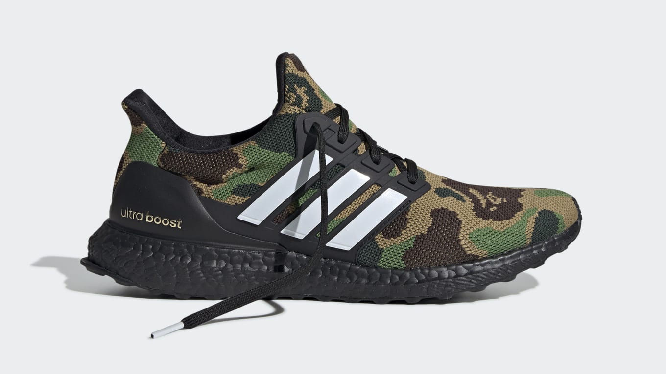 bape ultra boost on feet