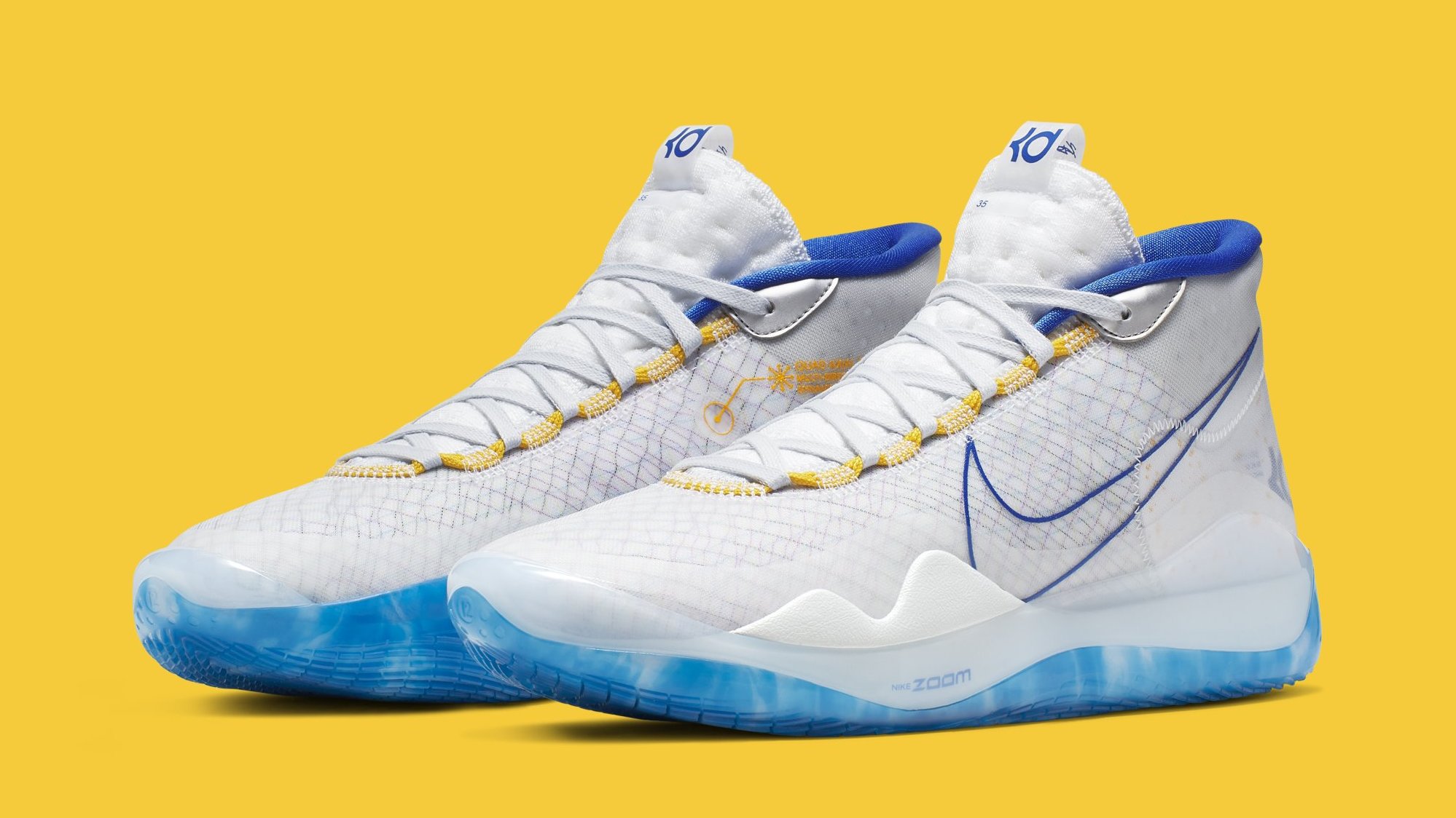 Nike KD 12 'Warriors' Release Date AR4229-100 Sole Collector
